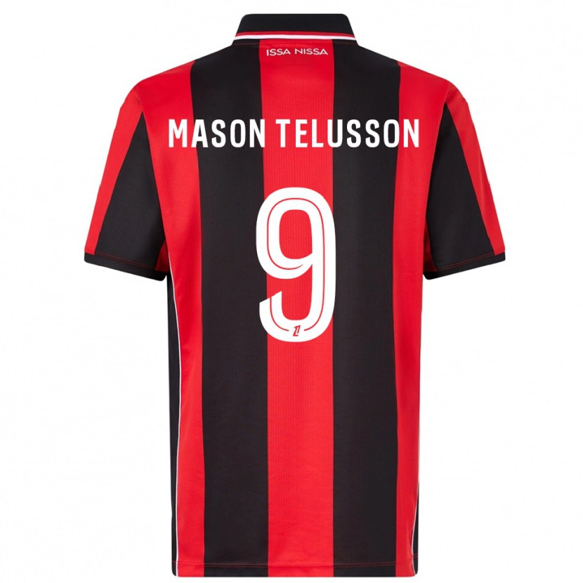 Danxen Homem Camisola Jah-Mason Telusson #9 Vermelho Preto Principal 2025/26 Camisa