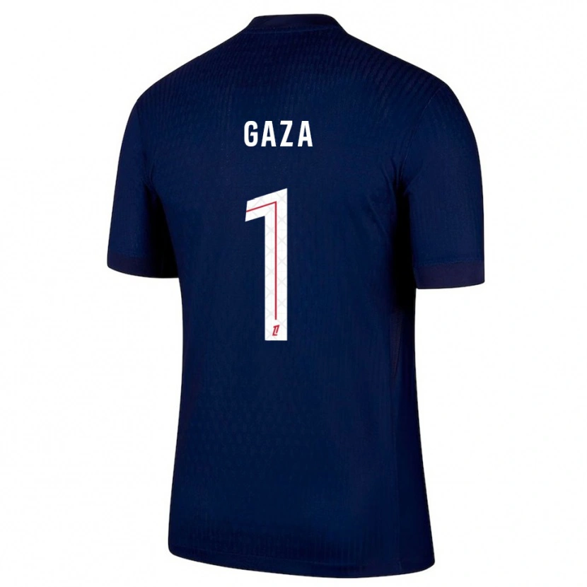 Danxen Homem Camisola Johnny Gaza #1 Azul Marinho Vermelho Principal 2025/26 Camisa
