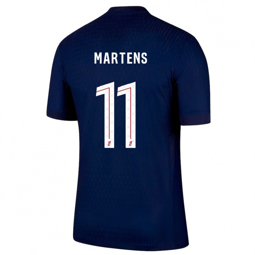 Danxen Homem Camisola Lieke Martens #11 Azul Marinho Vermelho Principal 2025/26 Camisa