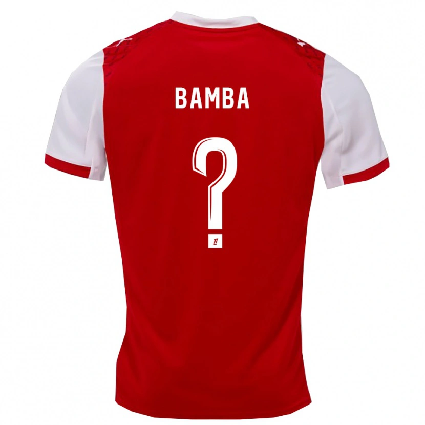 Danxen Homem Camisola Mohamed Bamba #0 Vermelho Branco Principal 2025/26 Camisa