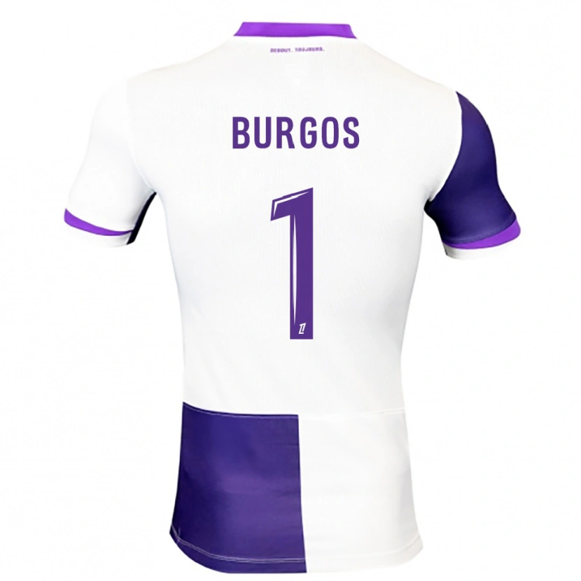 Danxen Homem Camisola Diego Burgos #1 Roxo Branco Principal 2025/26 Camisa