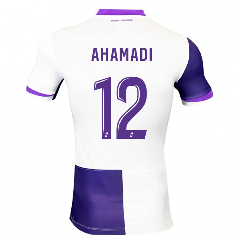 Danxen Homem Camisola Isaack Ahamadi #12 Roxo Branco Principal 2025/26 Camisa