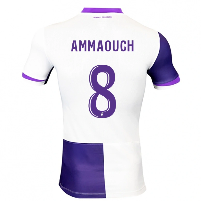 Danxen Homem Camisola Aymen Amaaouch #8 Roxo Branco Principal 2025/26 Camisa