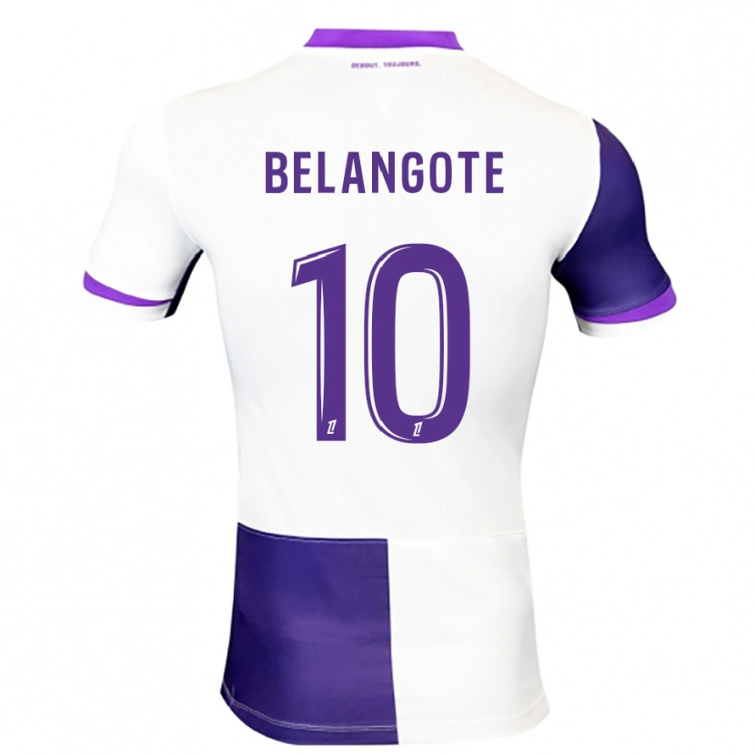 Danxen Homem Camisola Aël Belangote #10 Roxo Branco Principal 2025/26 Camisa