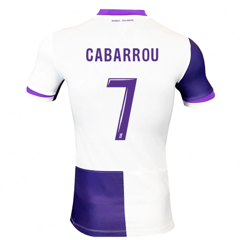 Danxen Homem Camisola Tom Cabarrou #7 Roxo Branco Principal 2025/26 Camisa