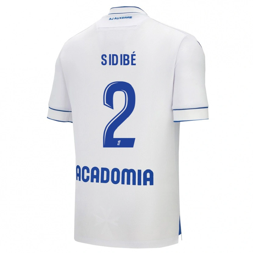 Danxen Homem Camisola Ismaël Sidibé #2 Branco Azul Principal 2025/26 Camisa