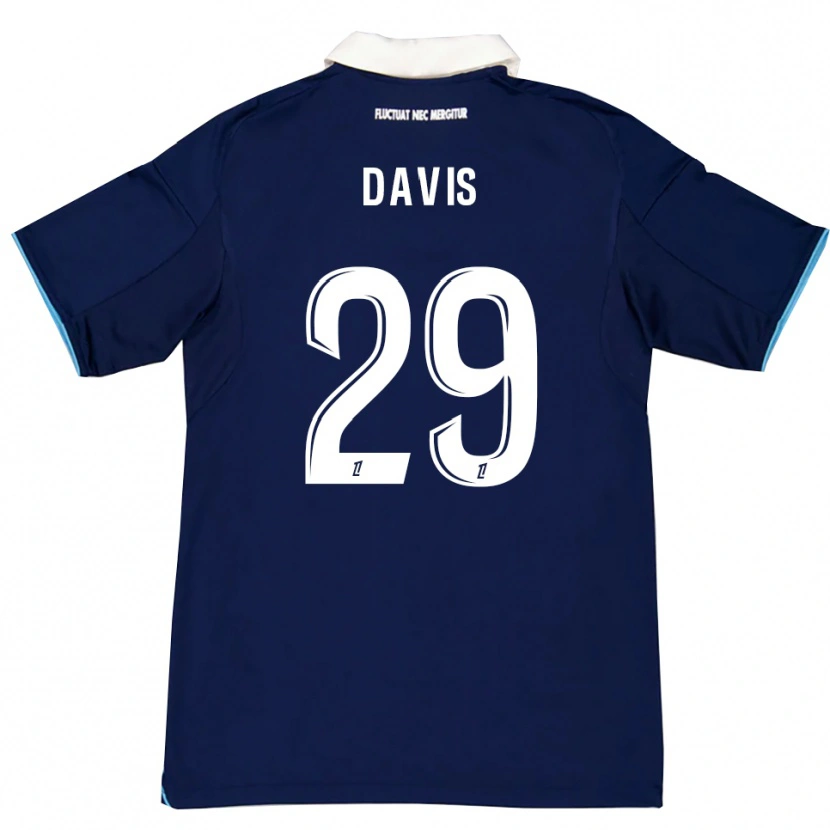 Danxen Homem Camisola Deja Davis #29 Azul Escuro Branco Principal 2025/26 Camisa