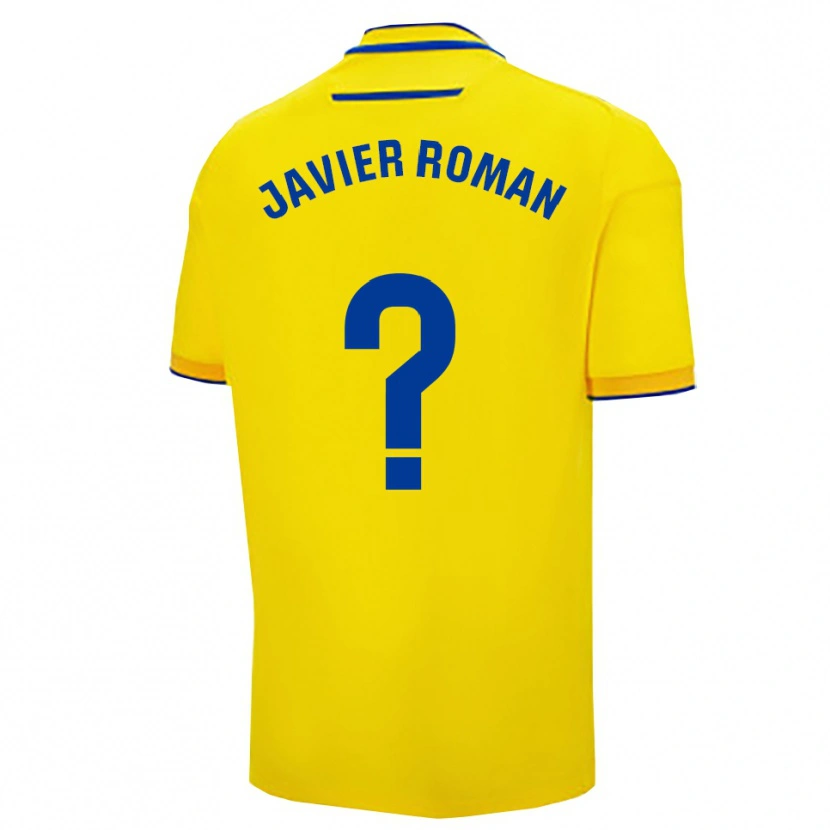 Danxen Homem Camisola José Javier Román #0 Amarelo Marinho Principal 2025/26 Camisa