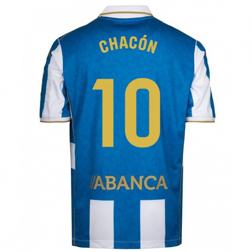 Danxen Homem Camisola Luis Chacón #10 Branco Azul Principal 2025/26 Camisa