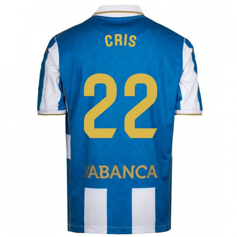 Danxen Homem Camisola Cris Martínez #22 Branco Azul Principal 2025/26 Camisa