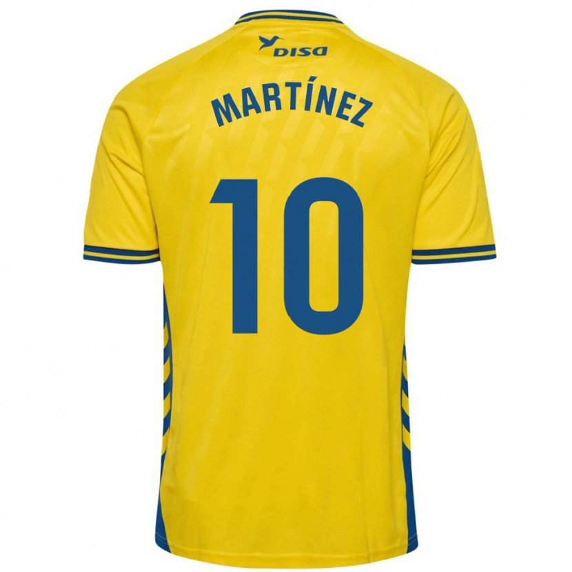 Danxen Homem Camisola Javi Martínez #10 Amarelo Azul Principal 2025/26 Camisa