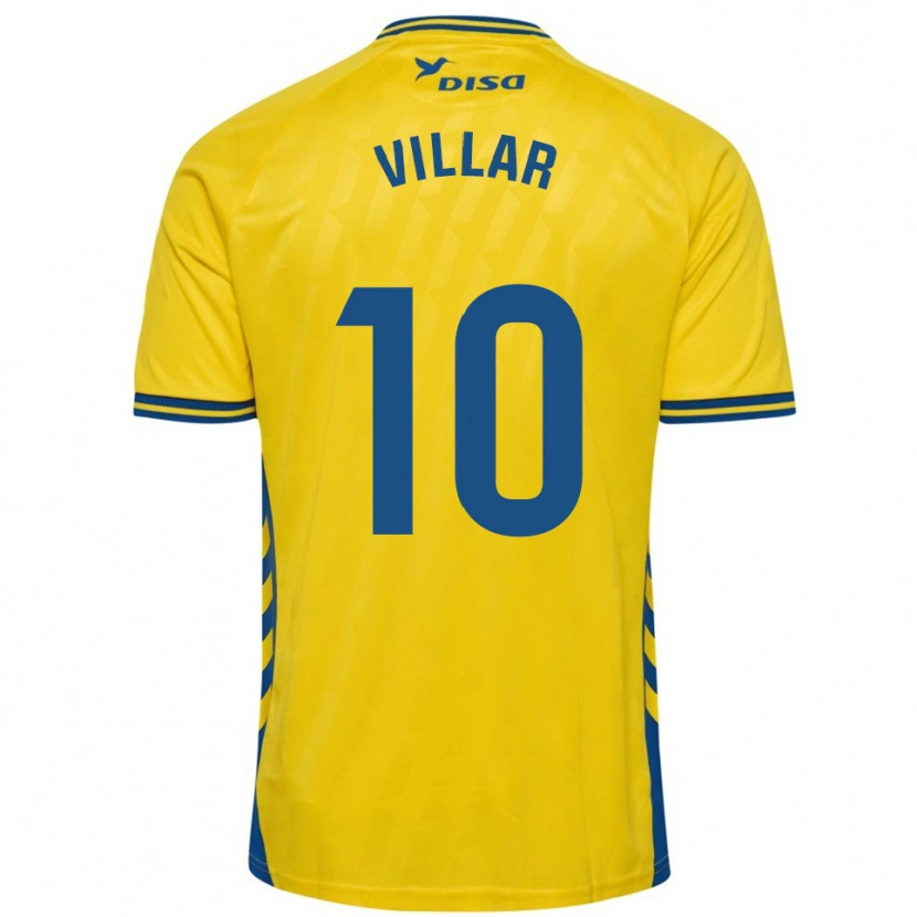 Danxen Homem Camisola Andy Villar #10 Amarelo Azul Principal 2025/26 Camisa