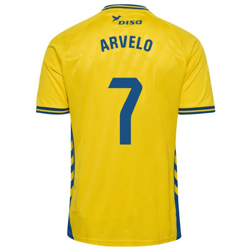 Danxen Homem Camisola Adam Arvelo #7 Amarelo Azul Principal 2025/26 Camisa