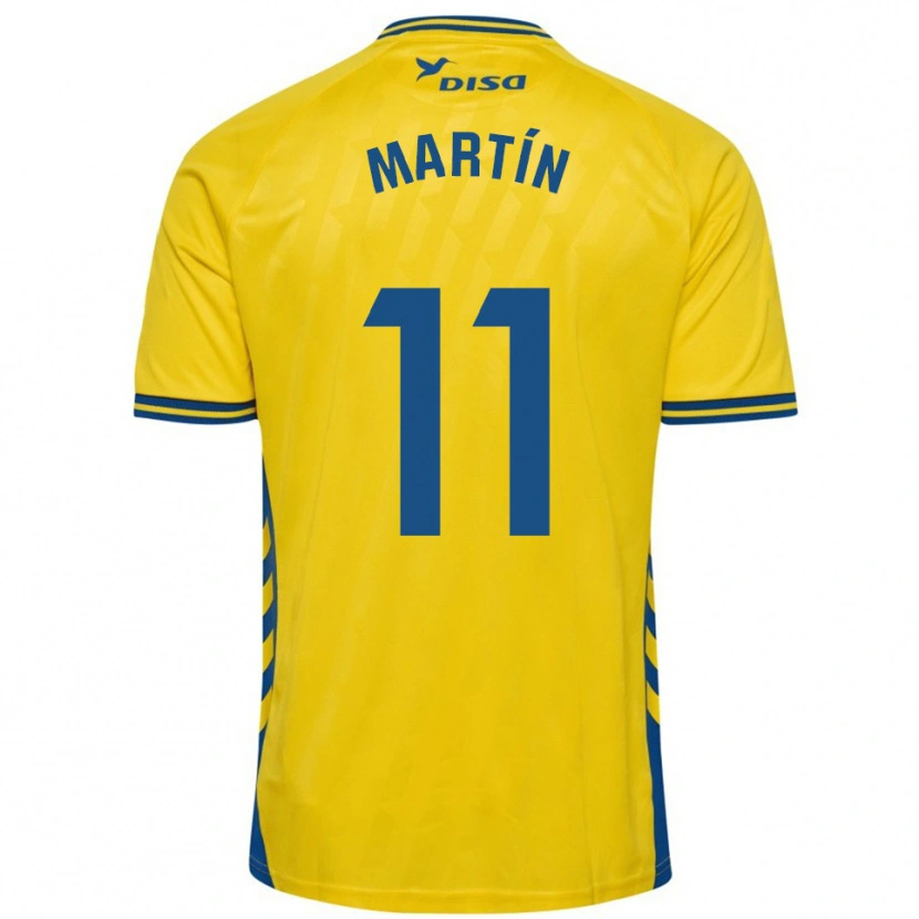Danxen Homem Camisola Diego Martín #11 Amarelo Azul Principal 2025/26 Camisa