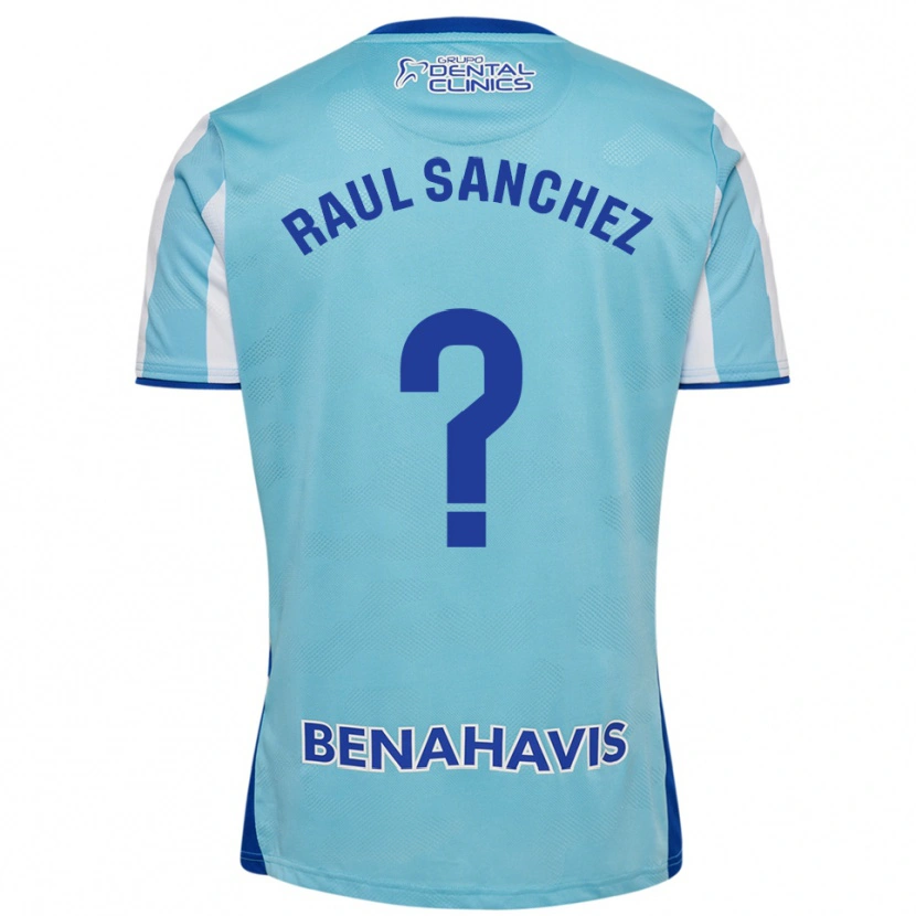Danxen Homem Camisola Raul Sánchez #0 Azul Celeste Branco Principal 2025/26 Camisa
