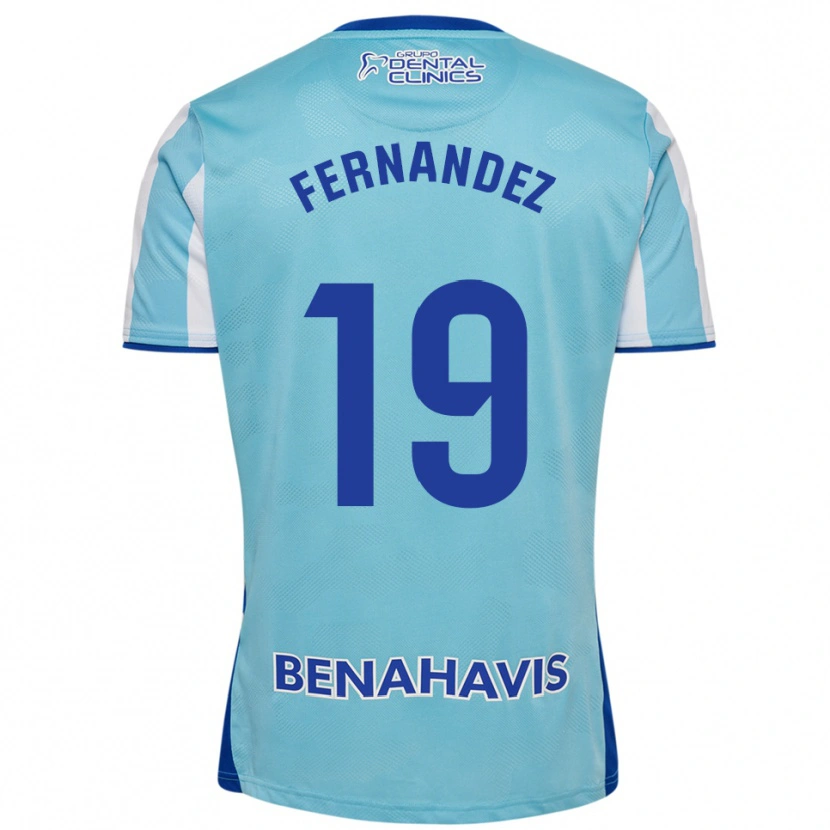 Danxen Homem Camisola Raúl Fernández #19 Azul Celeste Branco Principal 2025/26 Camisa