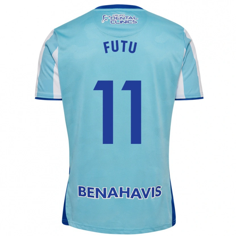 Danxen Homem Camisola Mirian Córdoba Álvarez #11 Azul Celeste Branco Principal 2025/26 Camisa