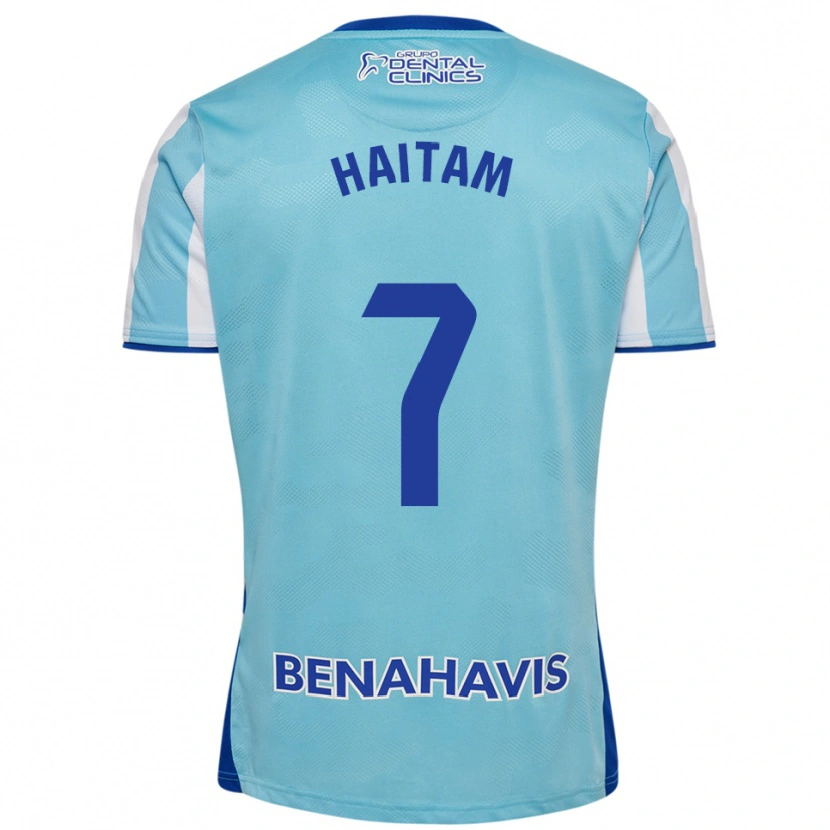 Danxen Homem Camisola Haitam Abaida #7 Azul Celeste Branco Principal 2025/26 Camisa