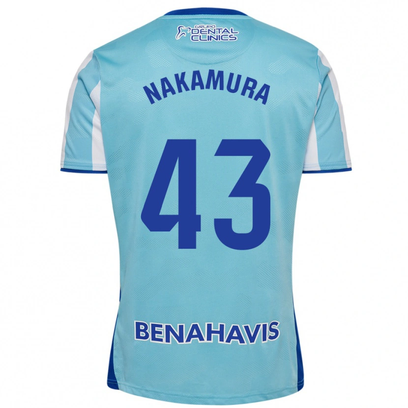 Danxen Homem Camisola Mare Nakamura #43 Azul Celeste Branco Principal 2025/26 Camisa
