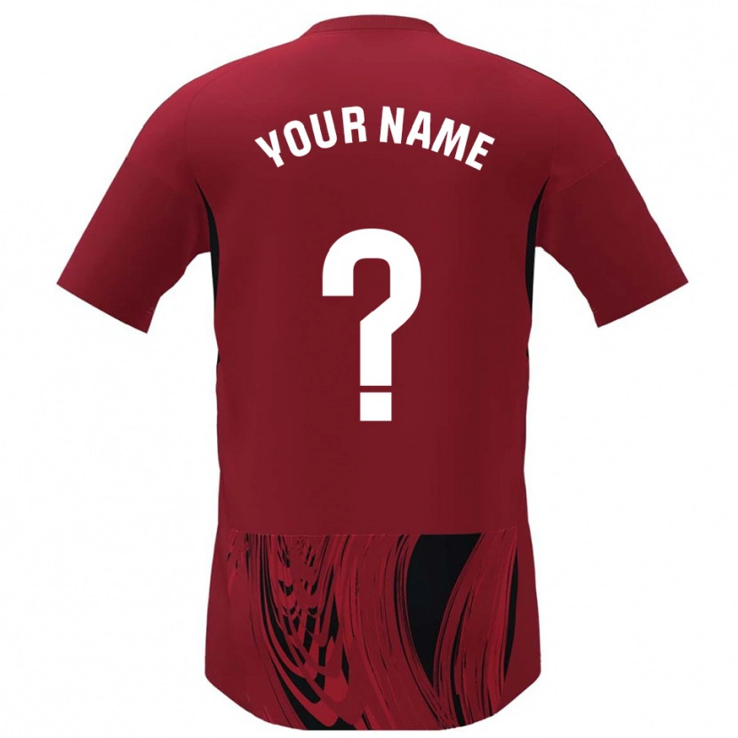 Danxen Homem Camisola Seu Nome #0 Vermelho Preto Principal 2025/26 Camisa