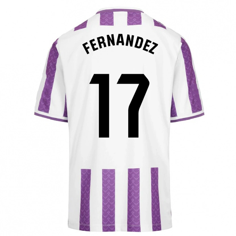 Danxen Homem Camisola Dani Fernández #17 Roxo Branco Principal 2025/26 Camisa