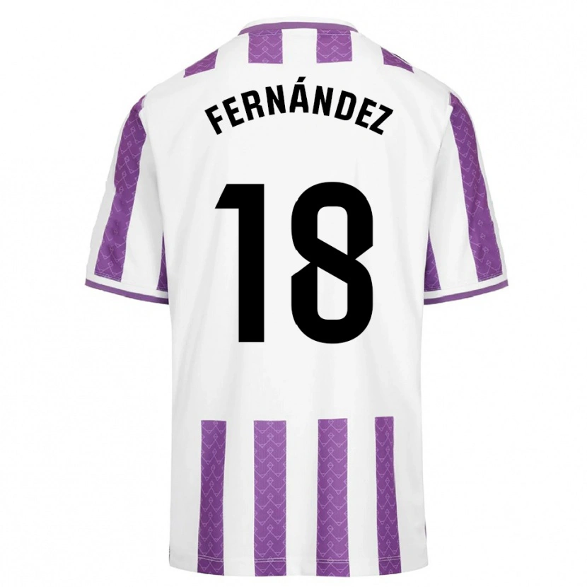 Danxen Homem Camisola Tommy Fernández #18 Roxo Branco Principal 2025/26 Camisa