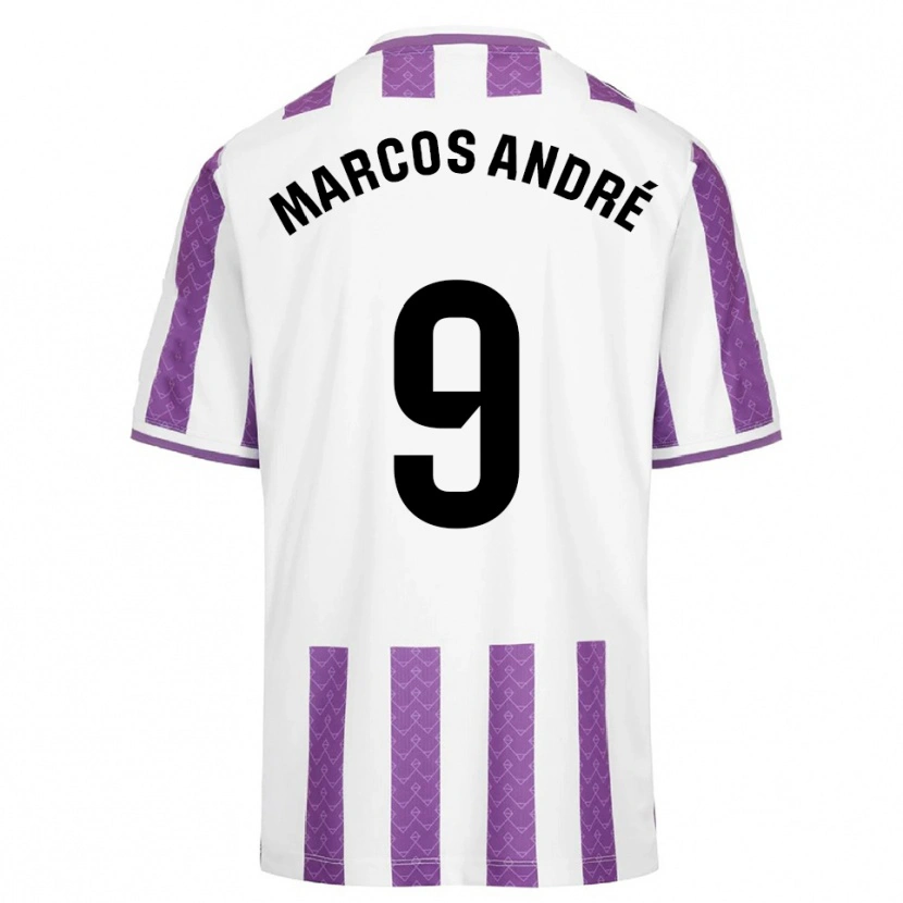 Danxen Homem Camisola Marcos André #9 Roxo Branco Principal 2025/26 Camisa