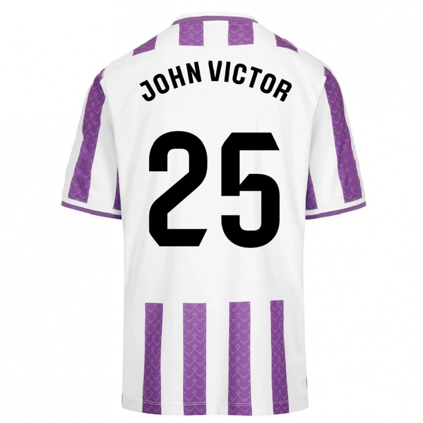 Danxen Homem Camisola John Victor #25 Roxo Branco Principal 2025/26 Camisa