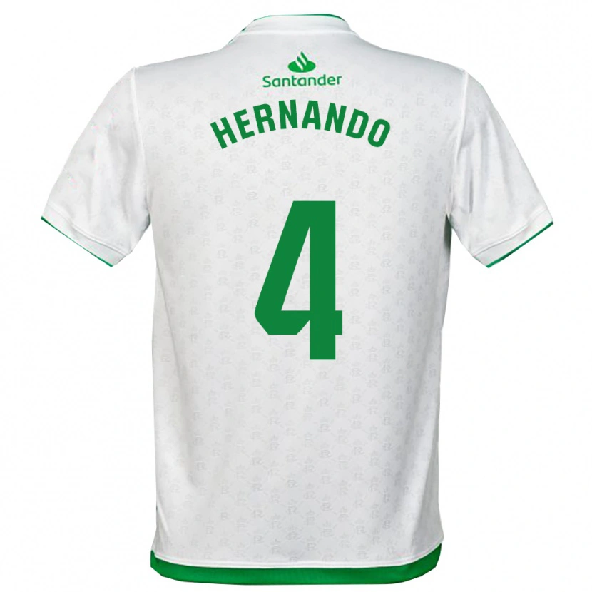 Danxen Homem Camisola Manu Hernando #4 Verde Branco Principal 2025/26 Camisa