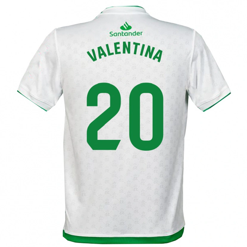 Danxen Homem Camisola Valentina Lucumi Montoya #20 Verde Branco Principal 2025/26 Camisa