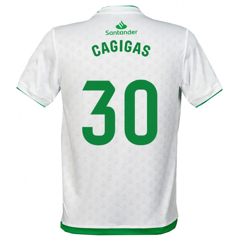 Danxen Homem Camisola Iván Cagigas #30 Verde Branco Principal 2025/26 Camisa