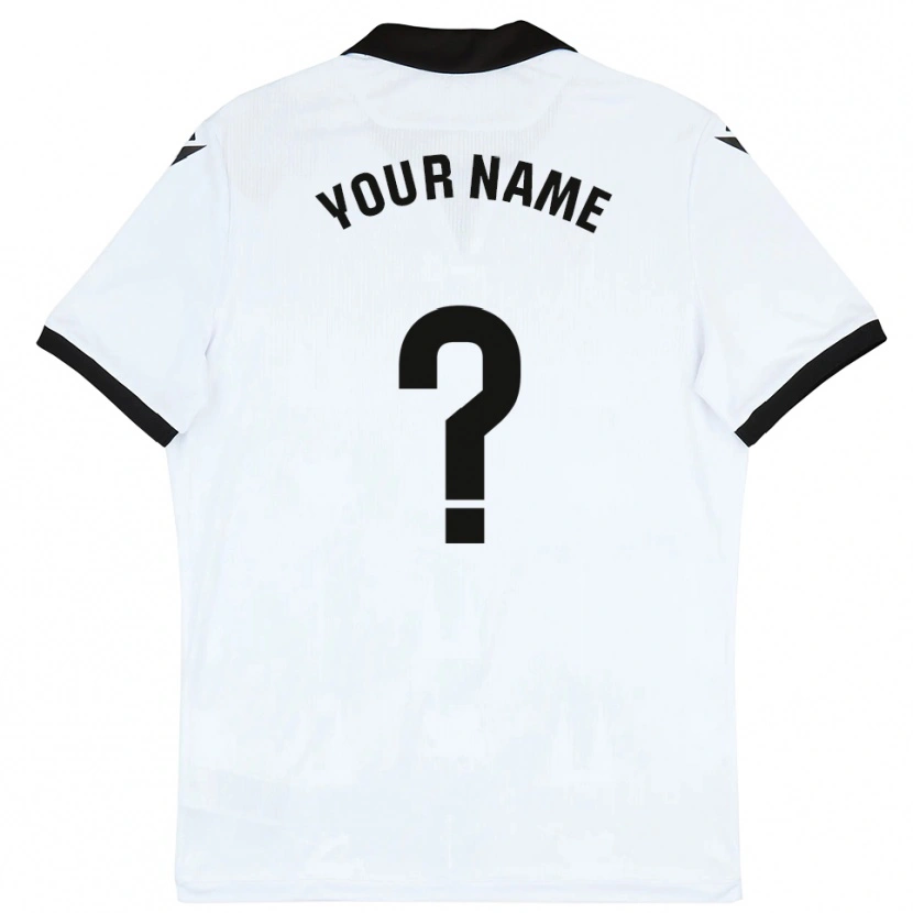 Danxen Homem Camisola Seu Nome #0 Branco Preto Principal 2025/26 Camisa