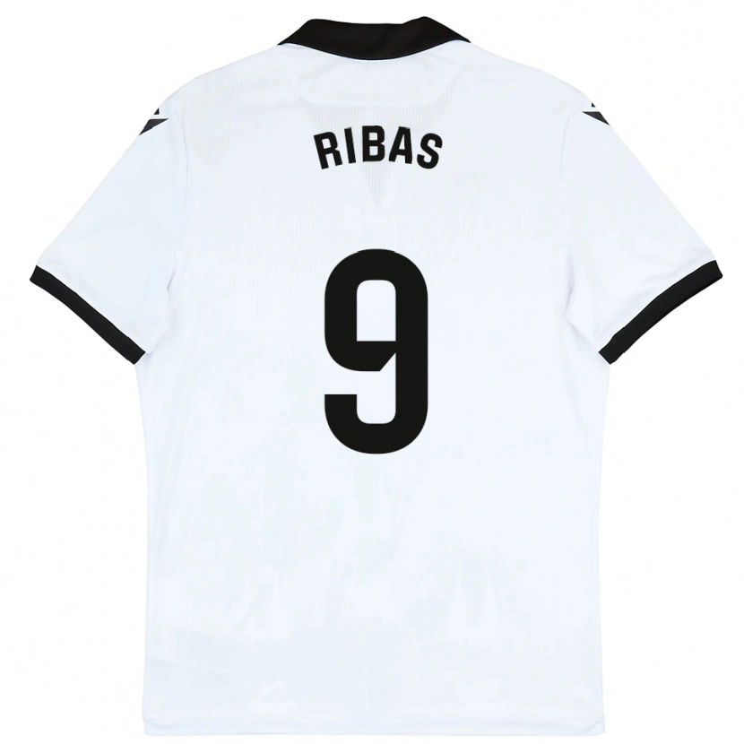 Danxen Homem Camisola Irian Ribas #9 Branco Preto Principal 2025/26 Camisa