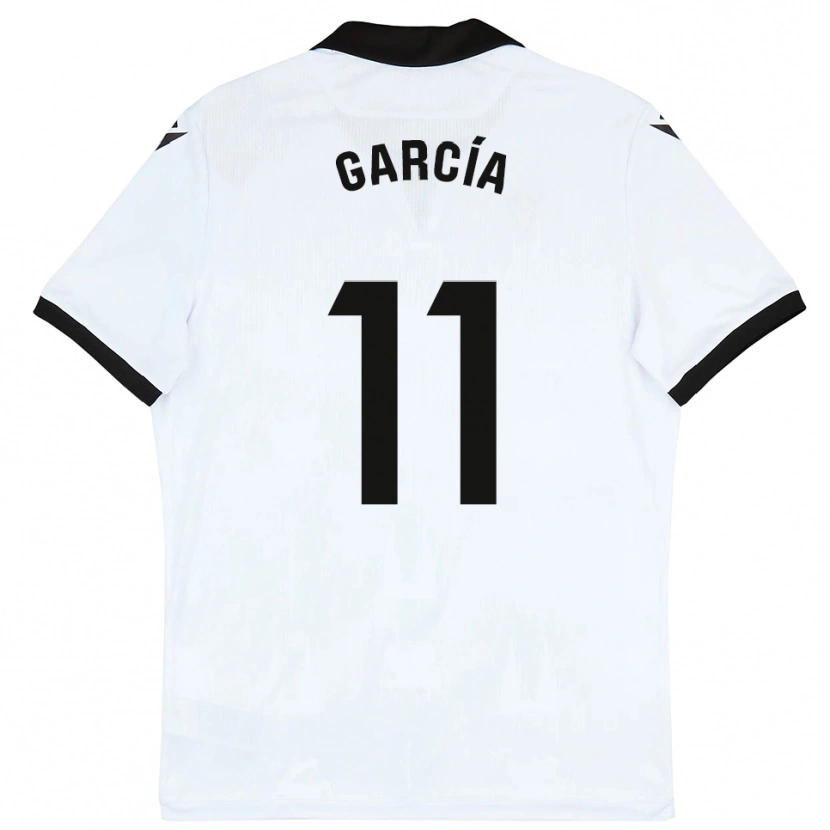 Danxen Homem Camisola Fermín García #11 Branco Preto Principal 2025/26 Camisa