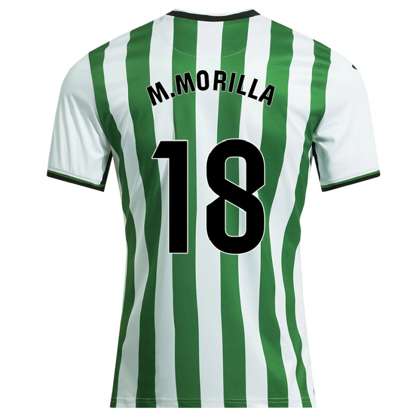 Danxen Homem Camisola María Morilla Obrero #18 Branco Verde Principal 2025/26 Camisa