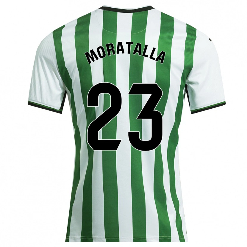 Danxen Homem Camisola Gonzalo Moratalla #23 Branco Verde Principal 2025/26 Camisa