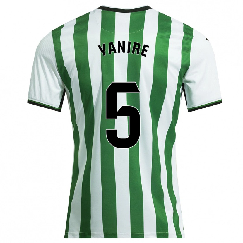 Danxen Homem Camisola Janira Ruiz Lopera #5 Branco Verde Principal 2025/26 Camisa