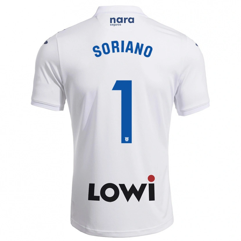 Danxen Homem Camisola Juan Soriano #1 Branco Marinho Principal 2025/26 Camisa