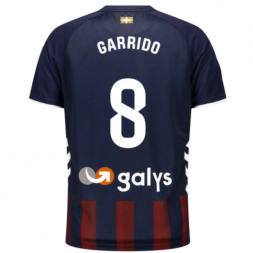 Danxen Homem Camisola Aleix Garrido #8 Azul Marinho Vermelho Principal 2025/26 Camisa