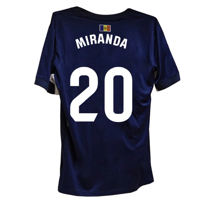 Danxen Homem Camisola Pau Miranda #20 Azul Marinho Branco Principal 2025/26 Camisa