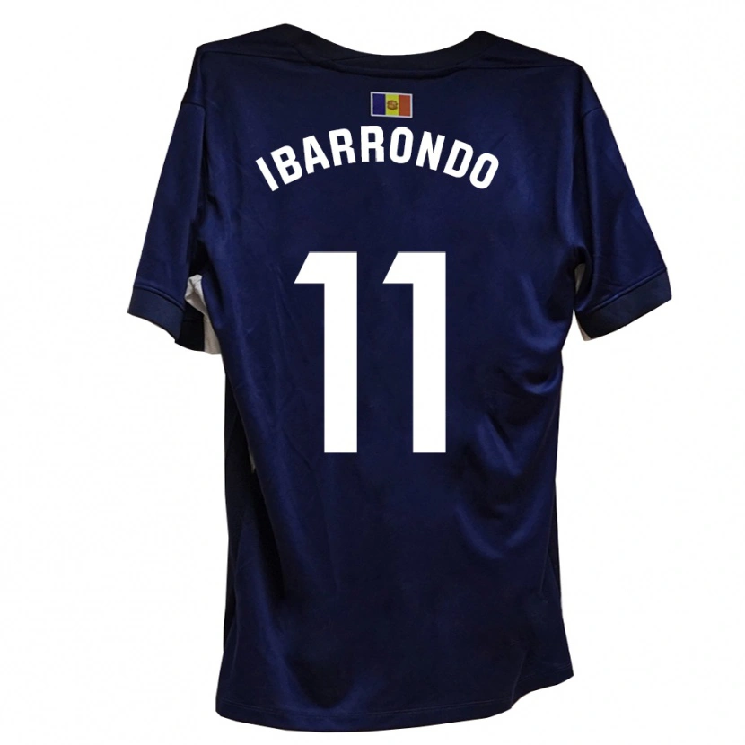 Danxen Homem Camisola Alejandro Ibarrondo #11 Azul Marinho Branco Principal 2025/26 Camisa