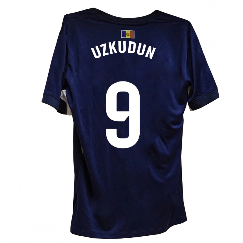 Danxen Homem Camisola Aitor Uzkudun #9 Azul Marinho Branco Principal 2025/26 Camisa