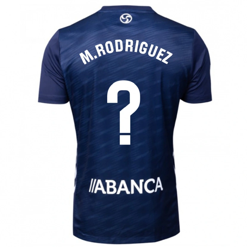Danxen Homem Camisola Manu Rodríguez #0 Azul Marinho Branco Alternativa 2025/26 Camisa