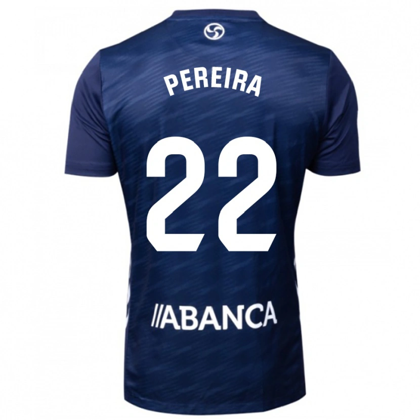 Danxen Homem Camisola Noe Pereira #22 Azul Marinho Branco Alternativa 2025/26 Camisa