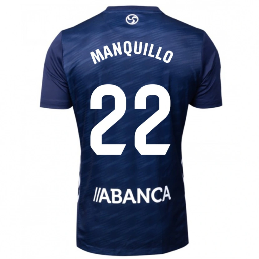 Danxen Homem Camisola Javier Manquillo #22 Azul Marinho Branco Alternativa 2025/26 Camisa