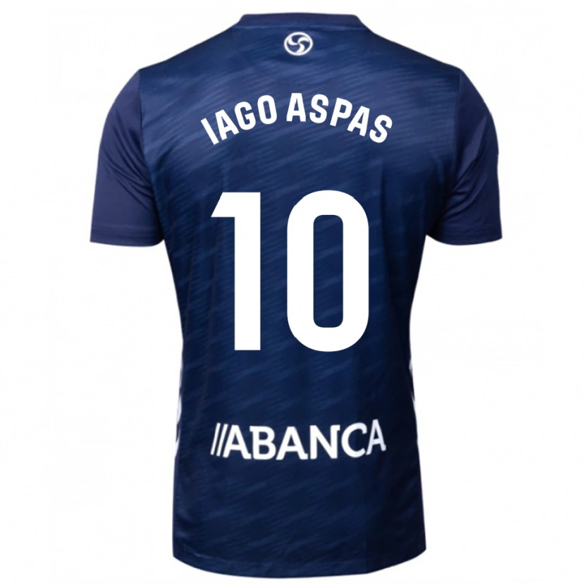 Danxen Homem Camisola Iago Aspas #10 Azul Marinho Branco Alternativa 2025/26 Camisa