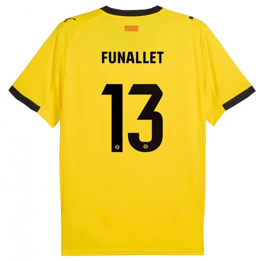 Danxen Homem Camisola Pau Funallet #13 Amarelo Preto Alternativa 2025/26 Camisa