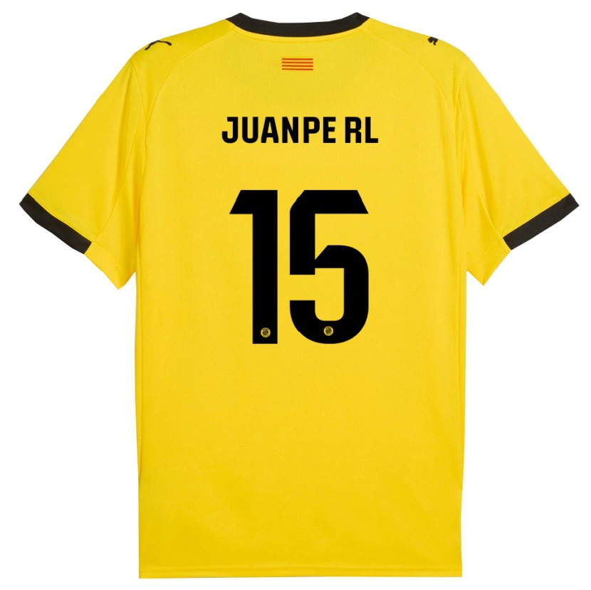 Danxen Homem Camisola Juanpe #15 Amarelo Preto Alternativa 2025/26 Camisa
