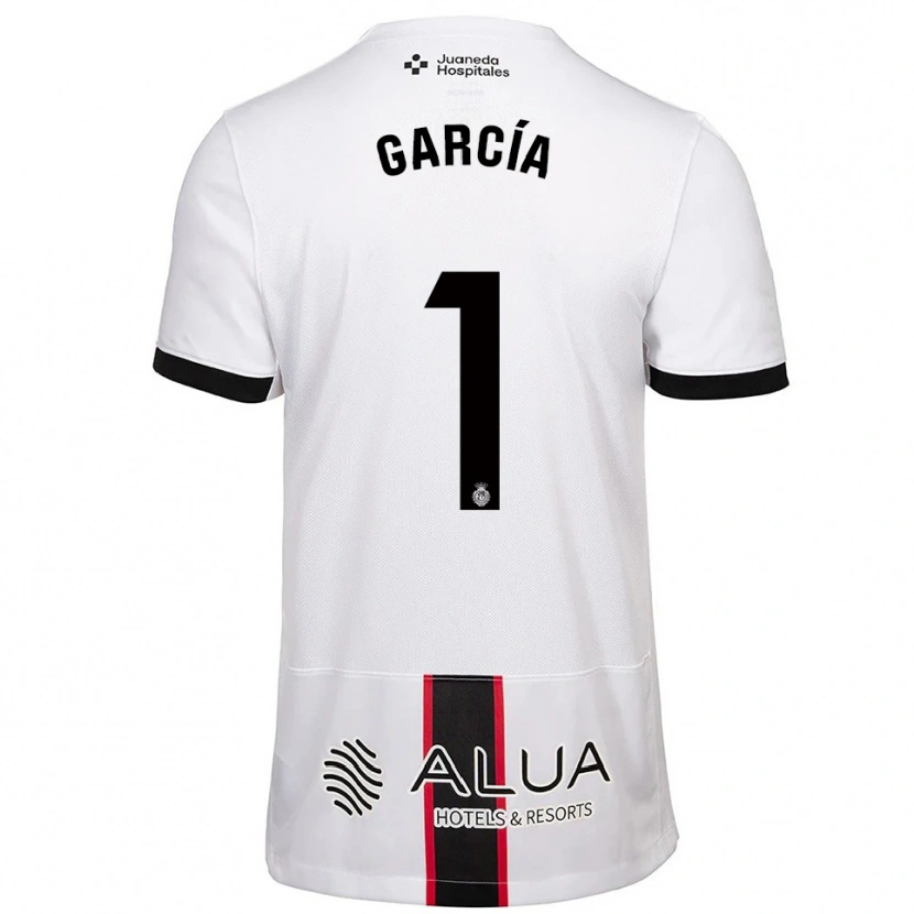 Danxen Homem Camisola Pere García #1 Branco Preto Alternativa 2025/26 Camisa