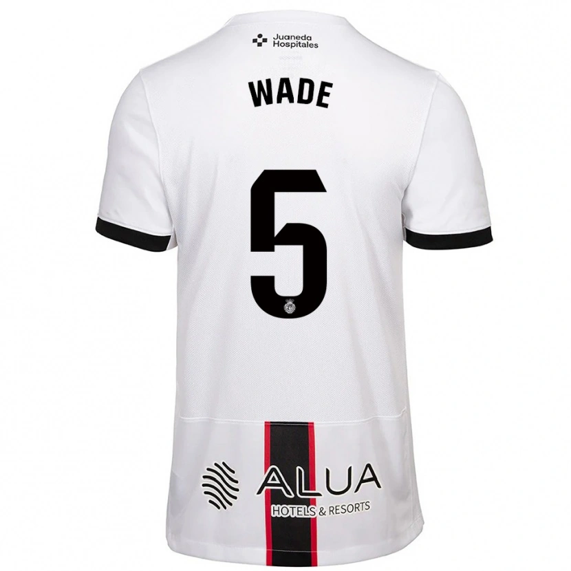 Danxen Homem Camisola Sebas Wade #5 Branco Preto Alternativa 2025/26 Camisa